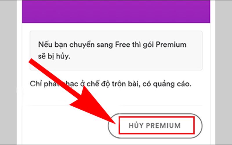 Kéo xuống chọn Spotify Free