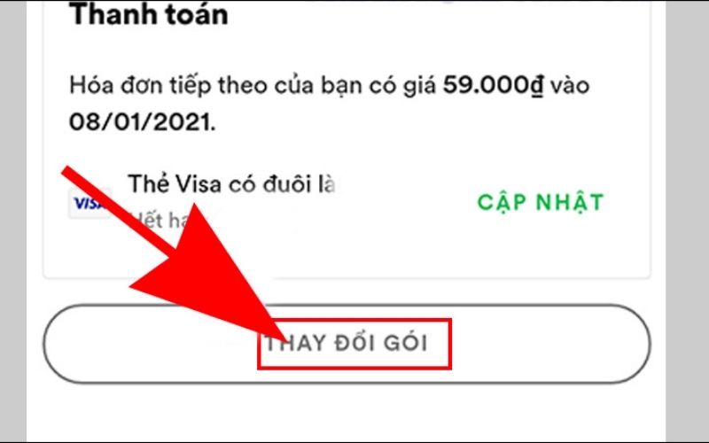 Thay đổi gói