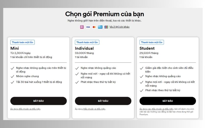 So sánh giữa tài khoản trả phí và miễn phí